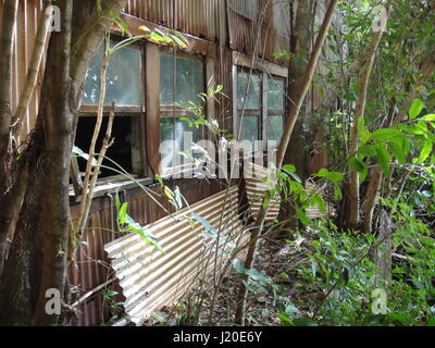 Extérieur abri abandonné Banque D'Images