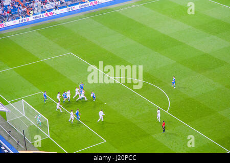 Real Madrid contre Getafe match de football. Santiago Bernabeu, Madrid, Espagne. Banque D'Images