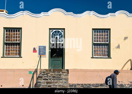 Cap Bo-Kaap Museum, situé dans le quartier coloré de Bo-Kaap propose des expositions sur la communauté islamique de l'Afrique du Sud l'histoire et la culture. Banque D'Images