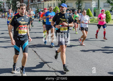 Madrid, Espagne, 23 avril 2017. Tbs Studio à Race Rock N Roll à San Bernardo avec les participants sur 23 avril 2017, Madrid, Espagne. Credit : Enrique Davó/Alamy Live News. Banque D'Images