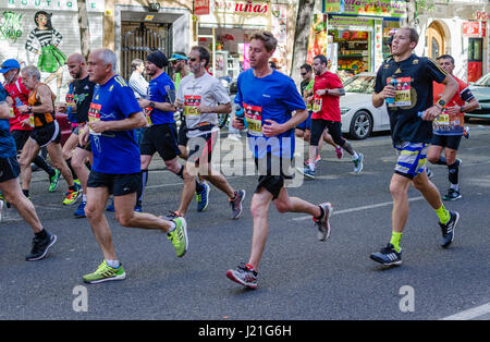 Madrid, Espagne, 23 avril 2017. Tbs Studio à Race Rock N Roll à San Bernardo avec les participants sur 23 avril 2017, Madrid, Espagne. Credit : Enrique Davó/Alamy Live News. Banque D'Images