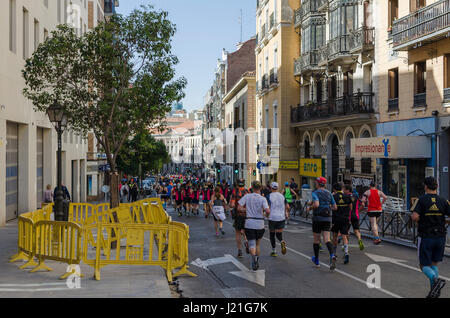 Madrid, Espagne, 23 avril 2017. Tbs Studio à Race Rock N Roll à San Bernardo avec les participants sur 23 avril 2017, Madrid, Espagne. Credit : Enrique Davó/Alamy Live News. Banque D'Images