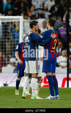 Albaro Borja Morata (21) joueur du Real Madrid. La Liga entre le Real Madrid vs FC Barcelone au Santiago Bernabeu à Madrid, Espagne, le 23 avril 2017 . Banque D'Images