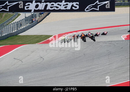 Austin, Texas, États-Unis. Apr 23, 2017. 23 avril 2017 : MotoGP en action lors du Red Bull Grand Prix of the Americas. Austin, Texas. Mario Cantu/CSM Crédit : Cal Sport Media/Alamy Live News Banque D'Images