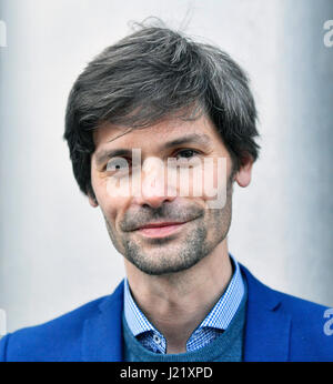 Prague, République tchèque. 22 avr, 2017. Candidat à l'élection présidentielle tchèque Marek Hilser dépeints dans Prague, République tchèque, le 22 avril 2017. Photo : CTK Michal Dolezal/Photo/Alamy Live News Banque D'Images