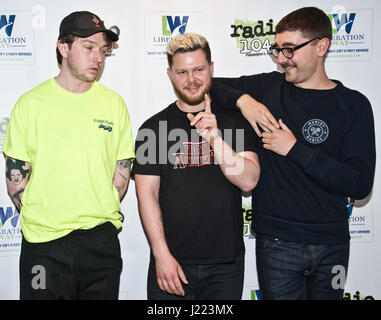 Bala Cynwyd, PA, USA. 20 avril, 2017. Groupe de rock alternatif anglais alt-J visiter le Théâtre Performance Radio 145,5 millions aujourd'hui. Banque D'Images