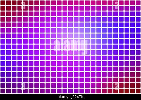 Bleu Rose Vert Violet abstract vector background mosaïque avec des coins arrondis carreaux sur fond blanc Illustration de Vecteur