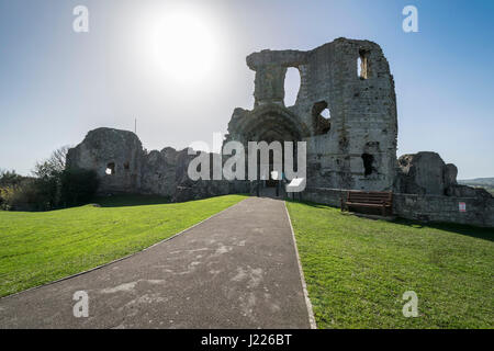 Denbigh Castle dans le Nord du Pays de Galles UK Banque D'Images