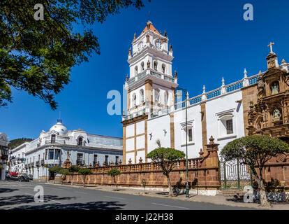 Cathédrale Métropolitaine de Sucre - Sucre, Bolivie Banque D'Images