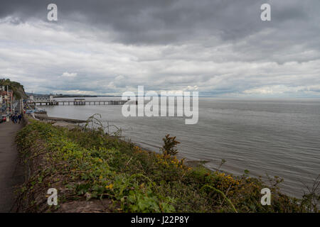 Penarth Pier, près de Cardiff, Pays de Galles du Sud. Banque D'Images