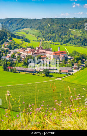 Erzabtei St. Martin zu Beuron (lat. Archiabbatia Beuronensis Sancti Martini), Benediktinerkloster, Beuron, Oberes Donautal Schwaebische Alb, Baden-Wu, Banque D'Images