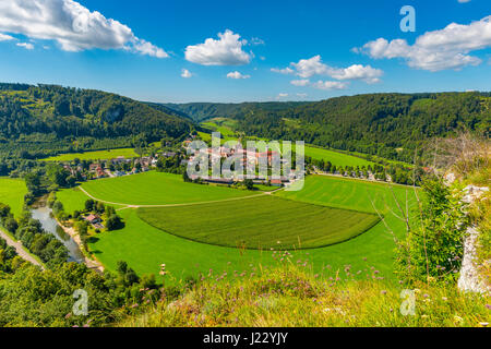 Erzabtei St. Martin zu Beuron (lat. Archiabbatia Beuronensis Sancti Martini), Benediktinerkloster, Beuron, Oberes Donautal Schwaebische Alb, Baden-Wu, Banque D'Images