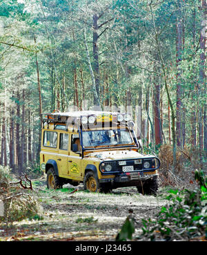 1995 Land Rover Defender, Camel Trophy Banque D'Images