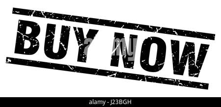 Square grunge black achetez stamp Illustration de Vecteur