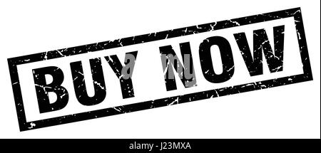 Square grunge black achetez stamp Illustration de Vecteur