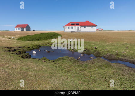 L'île sombre paysage Banque D'Images