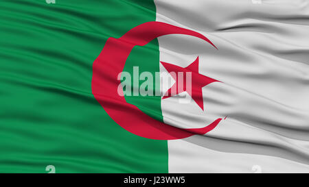 Drapeau Algérie Gros plan Banque D'Images