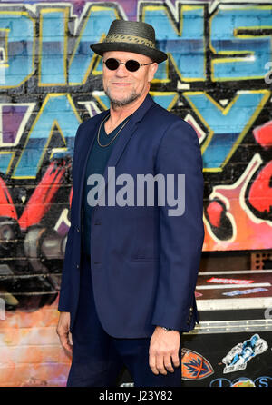 Michael Rooker participant à la première européenne de gardiens de la Galaxie Vol. 2 tenue à l'Eventim Apollo, Londres. Banque D'Images