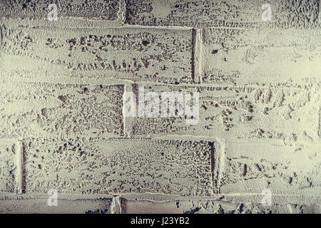 Gros plan d'un mur de briques. Banque D'Images