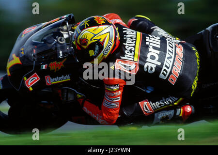République tchèque, Brno, 1996 GP Max Biaggi, Aprilia 250 Banque D'Images