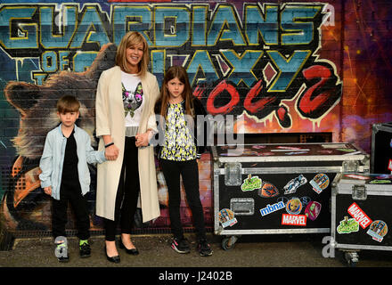 Kate Garraway participant à la première européenne de gardiens de la Galaxie Vol. 2 tenue à l'Eventim Apollo, Londres. ASSOCIATION DE PRESSE Photo. Photo date : lundi 24 avril, 2017. Voir PA story SHOWBIZ Galaxie. Crédit photo doit se lire : Ian West/PA Wire Banque D'Images