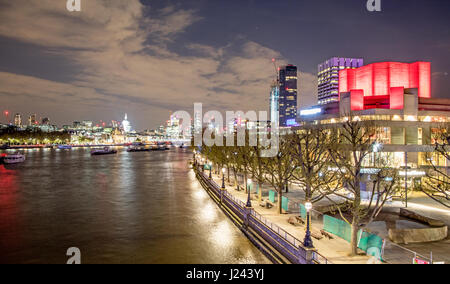 La Ville au coucher du soleil de Waterloo Bridge, London UK Banque D'Images