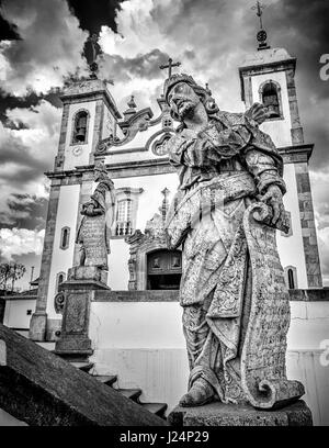 Prophète Ezéchiel dans la Basilique Bom Jesus de Matosinhos à Minas Gerais, Brésil Banque D'Images