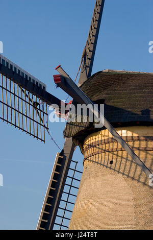 Détail d'un moulin à vent hollandais. Banque D'Images