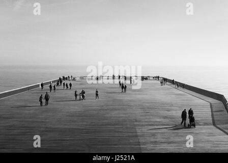 La nouvelle jetée tête à Hastings, East Sussex UK Banque D'Images