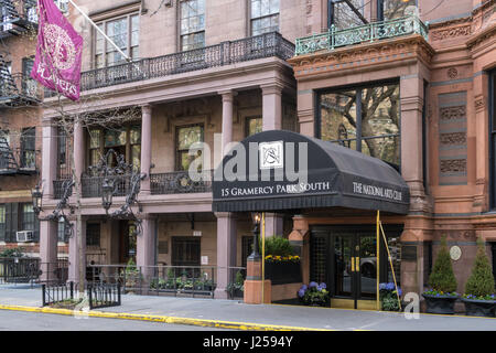 Le National Arts Club à Gramercy Park, NYC, USA Banque D'Images