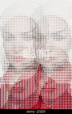 Manipulées numériquement portrait d'une belle femme sophistiquée. Banque D'Images