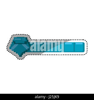 L'icône du jeu vidéo pixélisé Diamond vector illustration graphic design Banque D'Images