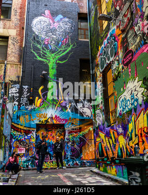 Melbourne street art Banque D'Images