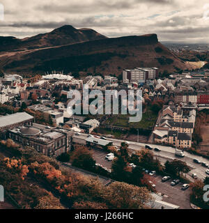 Edinburgh City skyline vue de Calton Hill. United Kingdom. Banque D'Images