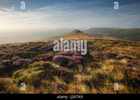 Vue du haut de la colline noire, sur le bord de la Montagne Noire. Herefordshire. UK. Banque D'Images