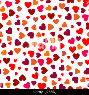 Coeur rouge motif transparent. Banque D'Images