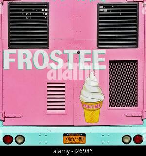 Frostee-glace camion de crème glacée, Manhattan, New York, Amérique, USA Banque D'Images