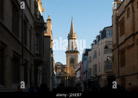 All Saints Church sur Turl Street à Oxford, Oxfordshire, Angleterre, Royaume-Uni Banque D'Images