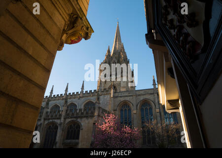 Église de l'Université de St Marie la Vierge, Oxford, Oxfordshire, Angleterre, Royaume-Uni Banque D'Images