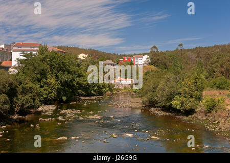 Rio Grande, Ponte do Porto, La Corogne province, région de la Galice, Espagne, Europe Banque D'Images