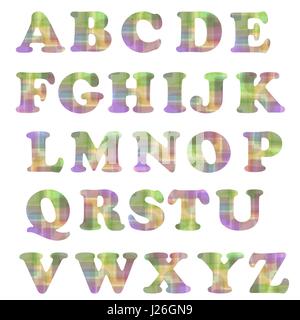 Alphabet coloré isolated on White Illustration de Vecteur Alphabet coloré isolated on White Illustration de Vecteur