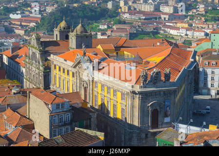 Porto Portugal centre, vue aérienne de l'Centro Portugues de Fotografia (photographie), dans le centre de Porto, Portugal. Banque D'Images