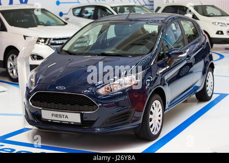 Belgrade, Serbie - le 23 mars 2017 : nouvelle Ford Fiesta présentée à Belgrade 53è International Motor Show - MSA (OICA). Banque D'Images