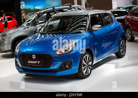 Belgrade, Serbie - le 23 mars 2017 : nouvelle Suzuki Swift présenté à Belgrade 53è International Motor Show - MSA (OICA). Banque D'Images