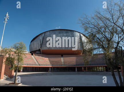 Auditorium Parco della Musica, l'architecture moderne en plein air théâtre pittoresque structure externe et l'entrée de la cavea Banque D'Images