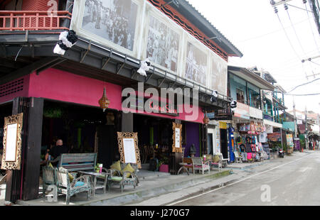 Village des pêcheurs à Bo Phut dans Ko Samui, Thaïlande, Banque D'Images