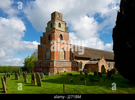 L'église St Mary, Burgh St Peter, Norfolk, Angleterre, Royaume-Uni Banque D'Images