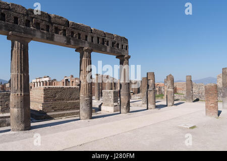 Les ruines de Pompéi, UNESCO World Heritage Site, région de Campanie, Italie Banque D'Images