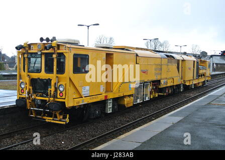 Network Rail Stoneblower à usages multiples Banque D'Images