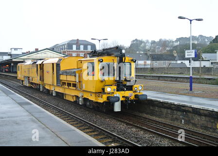 Network Rail Stoneblower à usages multiples Banque D'Images